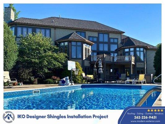 A project with IKO Designer Shingles not only captivates the eyes with its appealing aesthetics but also boasts impressive durability.