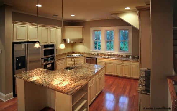 Kitchen countertops done by Absolute Stone of Illinois