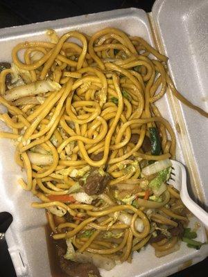 L16. Beef Lo Mein Lunch Special