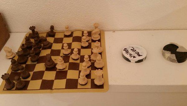 Bathroom chess. How fun!