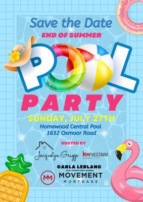 Pool Party Invtie