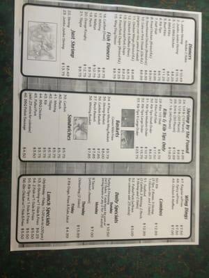 Menu side 2 of 2