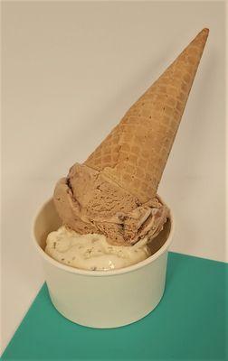 Double Scoop Goodness on a cone or cup!!!