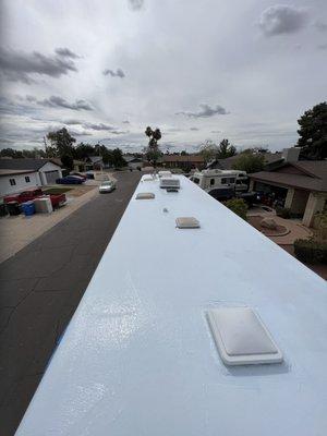 RV roof sealed. Job done.