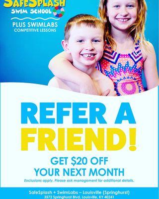 It's a new month, and we starting our new " Refer a Friend" promotion!