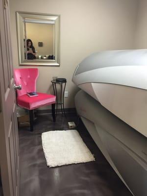 High quality tanning beds in clean and inviting room.