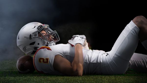 Sports portraits as part of Joe's senior session