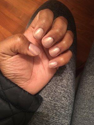 Natural acrylic overlay. Simple and cute