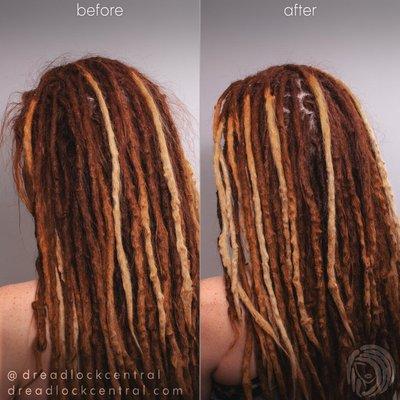 Dreadlock Maintenance in Straight Hair