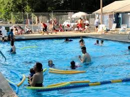 Summer fun in the outdoor pool!