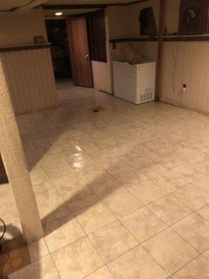 After pictures of flooded basement