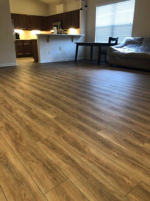 Luxury Vinyl Plank flooring installed in St. Johns Country Club home by Dan's Floor Store 904.887.8303.