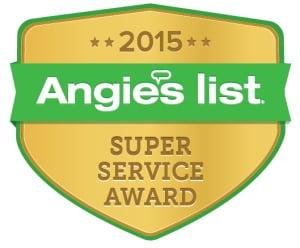 In 2015 we have won angie's list super service awards for plumbing, hot water heaters, heating and air conditioning.