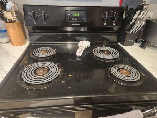 Simple stove cleaning