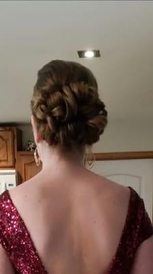 Updo Jessi did for my daughter for homecoming.