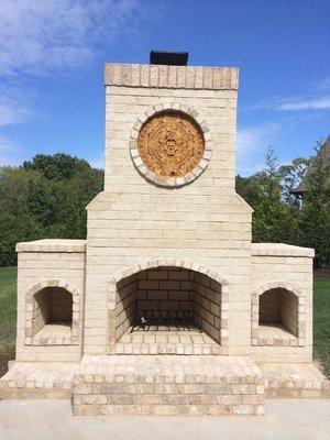 Full masonry brick Fireplace!