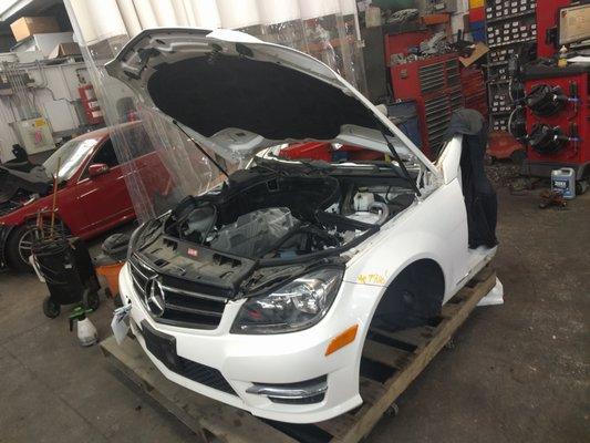 Mercedes Benz Autobody repair donor car