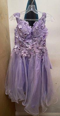 Flowery purple dress