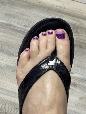 Gel pedicure