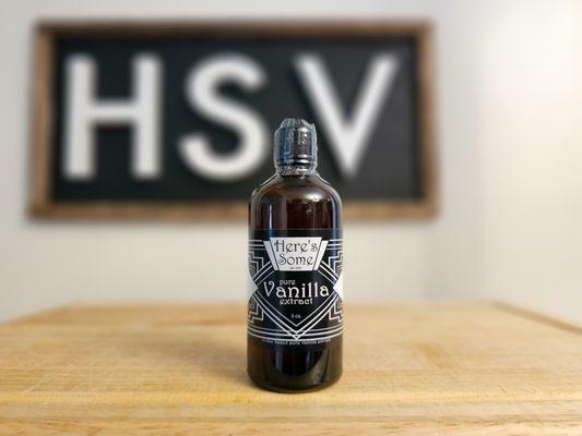 Pure Vanilla Extract (3oz.); vodka-based pure vanilla extract; https://heressomevanilla.com/store