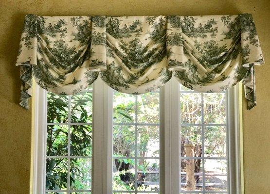 Valances and other soft treatments dress a window without obstructing your view.