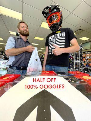 NEW OFFER!!! HALF OFF 100% GOGGLES