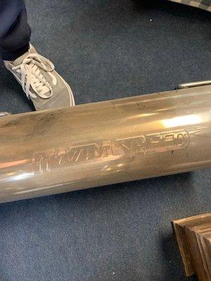 Mazdaspeed muffler!