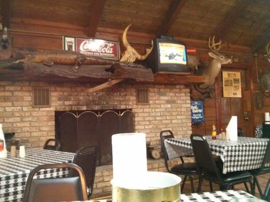 Interior of restaurant.