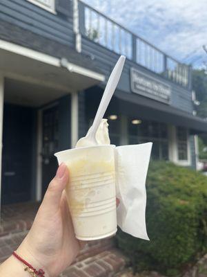 piña colada water ice + vanilla custard gelati (size medium)