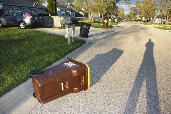 Garbagy service for handicapped man for 7 years by Rock River Disposal.