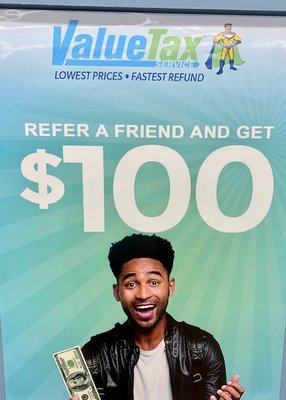 refer a freind get $100 cash on the spot