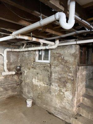 All new drain, vent and water piping in this recent renovation