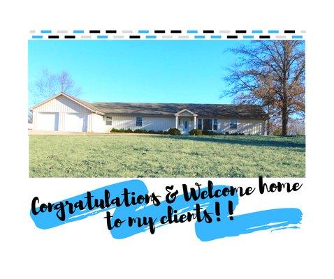 My buyers closed in Lathrop, MO in April 2019