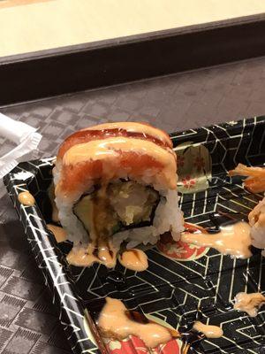 Volcano roll.  Won't let you down.