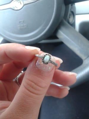 Two diamonds fell out.  They  refuse to fix it and it's less than a month old