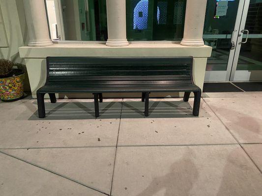 The Bench that the majsid build for the community. Alhamdulillah very happy to see it.