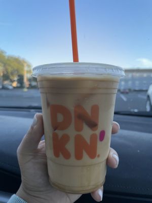 Small pumpkin iced coffee