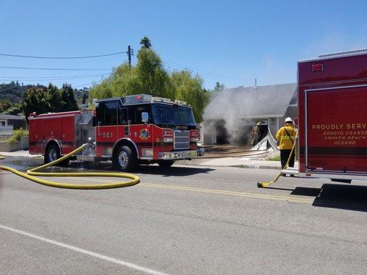 FCFA on a residential fire