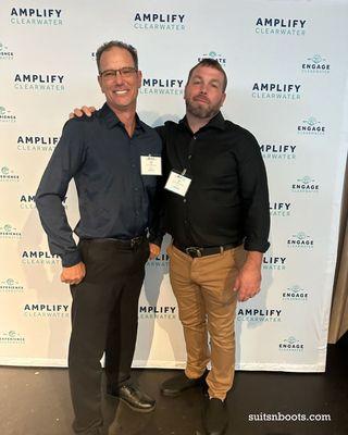 Grateful to have our foreman Jarrod and project manager Tim representing Suits 'N' Boots at Amplify Clearwater's Annual Stellar Awards.