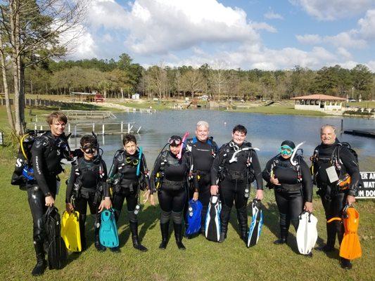 Open water class at Vortex Springs