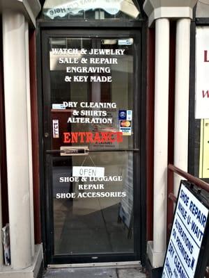 Front door of the Cobbler's Bench.