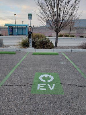 The  Montaño Rail Runner Station has an electric vehicle charging station and is also serviced by ABQ RIDE Bus Route 157