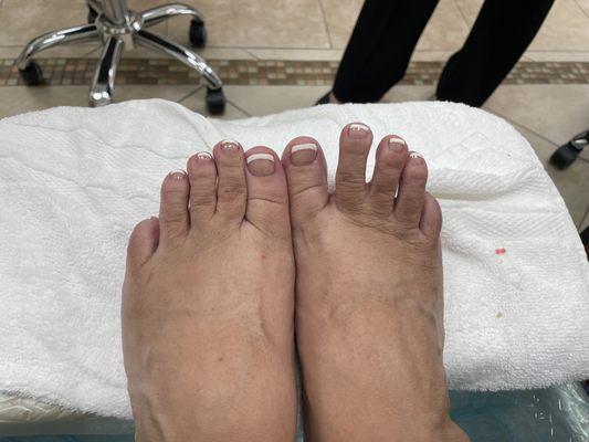 Simply French Pedicure