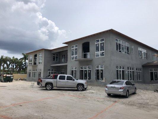 Residential 35,000 SF under construction. July, 2018