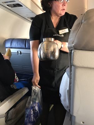 Here's the not so polite flight attendant