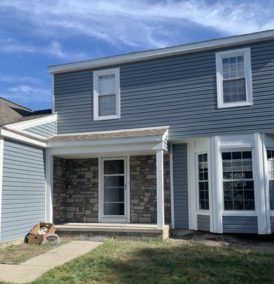 New siding and stone to accent!