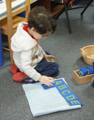 Learning his ABC's