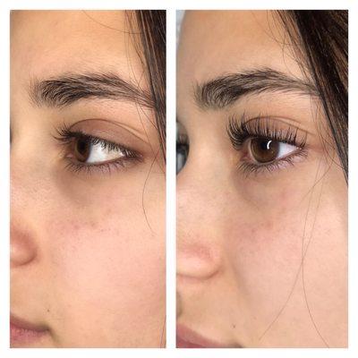 Before & After : Lash Lift + Tint