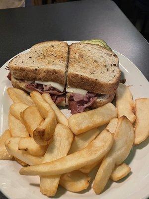 O'Brien's Famous Reuben and steak fries