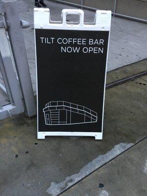 Tilt Coffee Bar Now Open